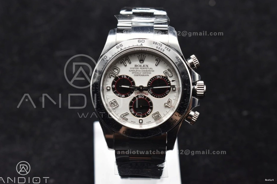White 1:1 Dial V2 116509 Best on Bracelet SA4130 Daytona Edition SS Markers Arabic Clean 0502